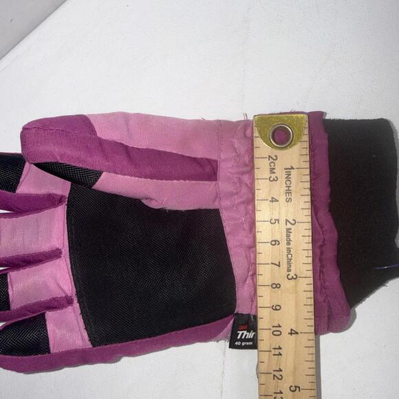 Joe Fresh 3M Thinsulate Winter Ski Snowboard Pink Black Gloves Kids Youth Small - Picture 4 of 15